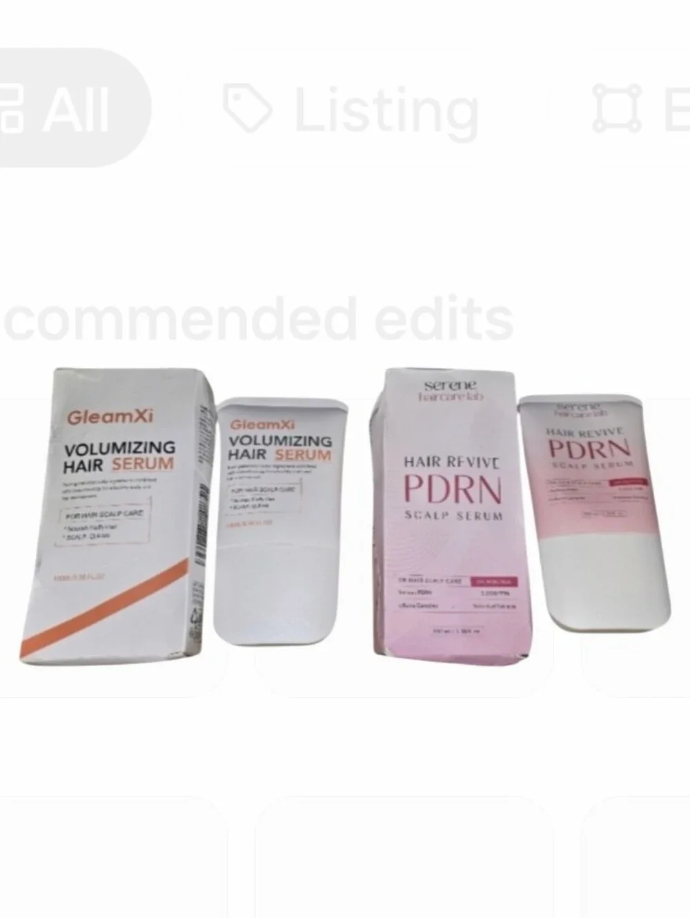 Serene Hair Revive PDRN Scalp Serum - Pink And GleamXi Volumizing Hair Serum.
